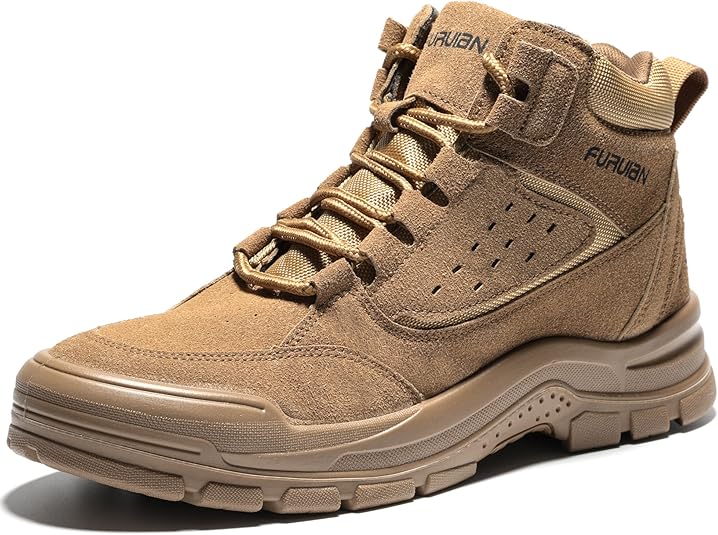 Furuian Steel Toe Boots for Men